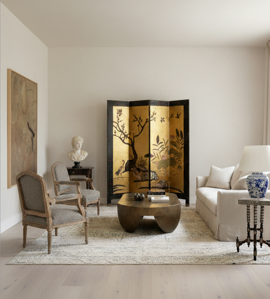 Chinoiserie Room Divider Screen